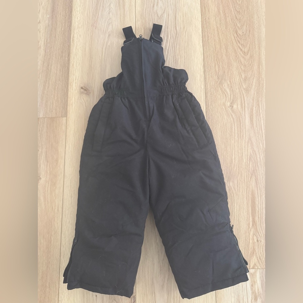 Old Navy Water Resistant Kids Black Snow Overalls